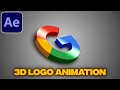 3D Logo Animation Tutorial in After Effects | No Plugins | 3D Intro Tutorial 2026