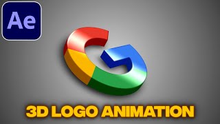 3D Logo Animation Tutorial in After Effects | No Plugins | 3D Intro Tutorial 2024