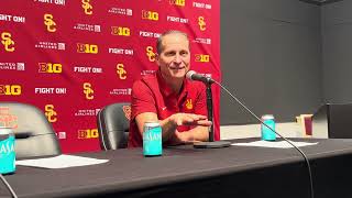 USC head coach Eric Musselman discusses Trojans' 85-74 loss to Michigan