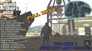 RELEASE !!! GTA IV FULL MAP MODPACK ANDROID | SUPPORT LOW DEVICES | NO CRASH | NO FC 2023