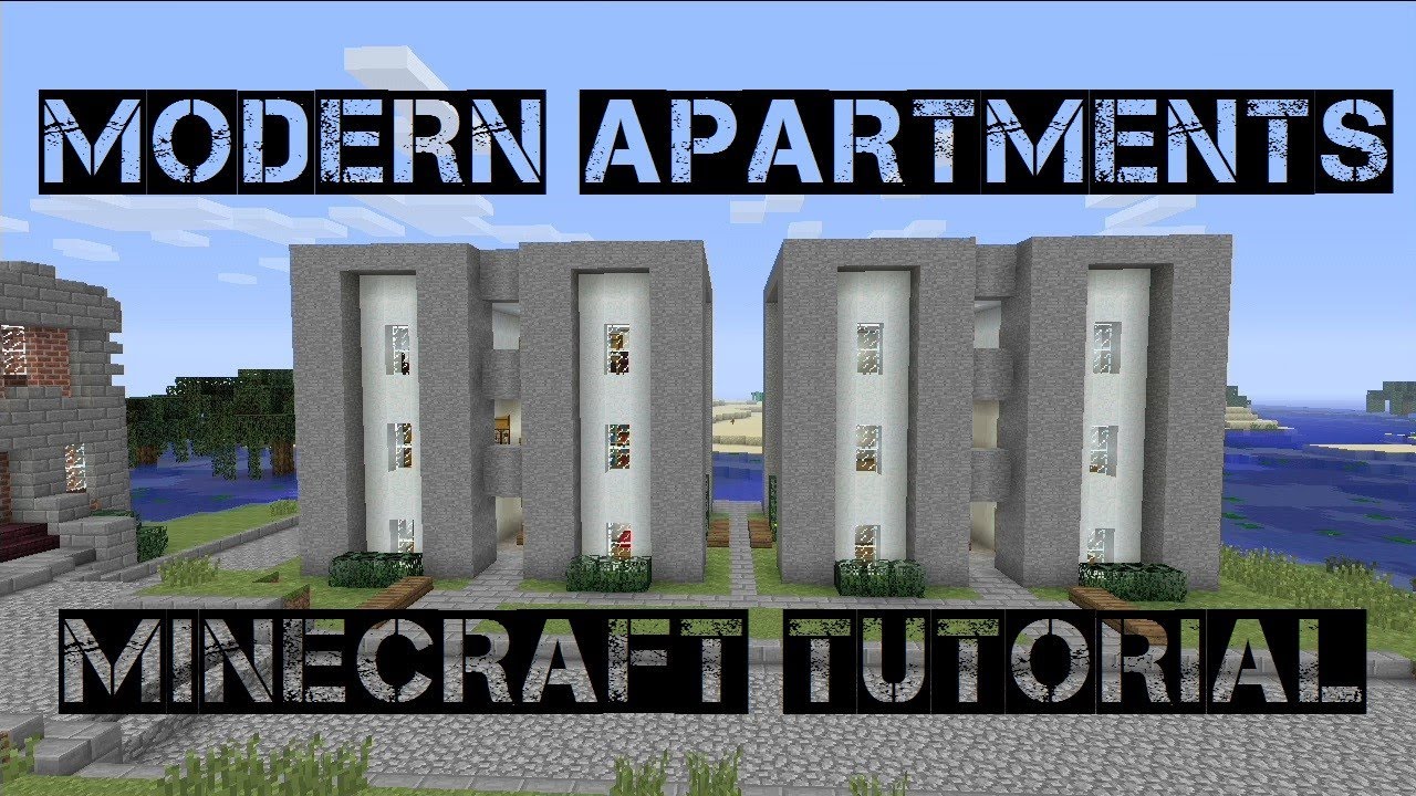 Modern Apartments Minecraft Tutorial Youtube