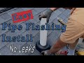 How To Install Pipe Flashing WITHOUT Leaks “DIY Radon Mitigation”