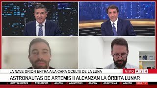 🚨 AHORA: ASTRONAUTAS DE ARTEMIS II ALCANZAN LA ÓRBITA LUNAR