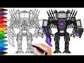 HOW TO DRAW ASTRA TV MAN TITAN | Skibidi Toilet Garry's Mod - Easy Step by Step Drawing