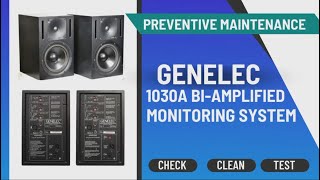 Preventive Maintenance - Genelec 1030A Bi Amplified Monitoring Speakers