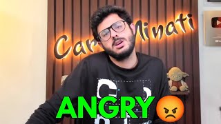 @CarryMinati ANGRY on Trending Section | CarryMinati Roast Shorts | @CarryisLive | #shorts