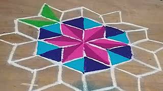 3 D kolam  முப்பரிமாண கோலம்