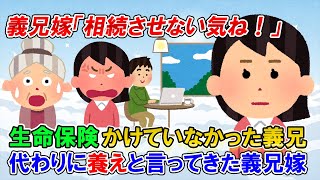 【2ch修羅場】義兄夫婦が結婚して約半年後、義兄が亡くなった。義両親「子供もいないし、縛られないで旧姓にもどして幸せを考えて」義兄嫁「そうはいきませんよ！弁護士に相談しますからｗ」【ゆっくり解説】