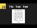 A game of TicTacToe written in JavaScript ⭕