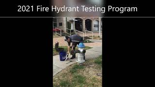 Fire Hydrant Testing Program 2021