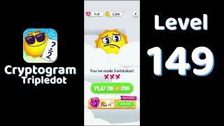 Cryptogram Tripledot Level 149 Answer | SolutionGuruji