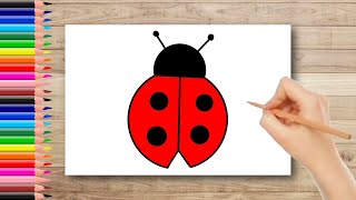 How To Draw Ladybug | Ladybug Drawing Easy | Ladybug Drawing For Kids