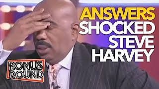 SURPRISING ANSWERS THAT SHOCKED STEVE HARVEY | Family Feud USA