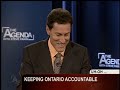 your agenda keeping ontario accountable