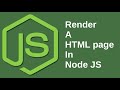 Render HTML in Node Js | Java Inspires