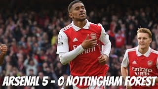 Reiss Nelson Goal❤️Arsenal vs Nottingham Forest🤩Arsenal Match Today🔥Arsenal 5 - 0 Forest🎉Arsenal FC✅