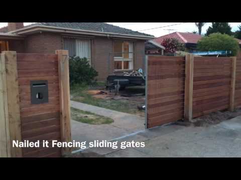 Sliding gates and front feature fences by Nailed it Fencing Sliding gates and front feature fences by Nailed it Fencing