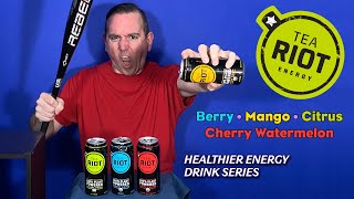 Tea Riot Energy Drink Product Review; Healthy Energy Drink Series; All Natural energy drinks.