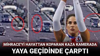 @NTV  Mihrace'yi hayattan koparan kaza kamerada: Yaya geçidinde çarpmış