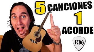 5 canciones fáciles en guitarra con solo ¡1 acorde! | Perfectas para principiantes