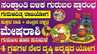 ಮೇಷ ರಾಶಿ | ಸಂಕ್ರಾಂತಿ ಬಳಿಕ ಗುರುಬಲ | ಸದೃಡ ಗುರು ಗೋಚರ | ಭರಪೂರ ಶುಭ ಯೋಗ | Mesh Rashi | Guru Gochar 2025