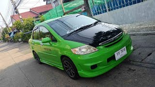 Honda city ปี2003 ท๊อป น้ำมันล้วน +ประกันชั้น 3 แต่งซิ่งเครื่องเดิมๆ เครื่องเสียงลั่นทุ่ง😊