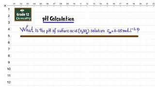 Calculate the pH of Sulfuric Acid