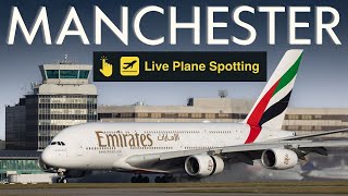 🔴 LIVE 4K Manchester Airport Plane Spotting 🛫