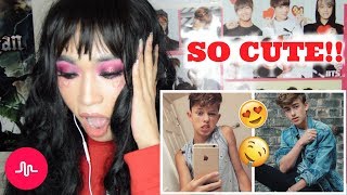 Reacting To Top 5 Cutest Boys On Musically!!!