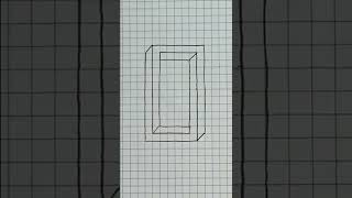 How to Draw An Impossible 3D Rectangle Narrated Step By Step #samehsaeed #shorts
