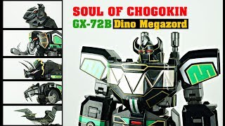 Review SOUL OF CHOGOKIN GX-72B Dino Megazord Black version ( English sub )