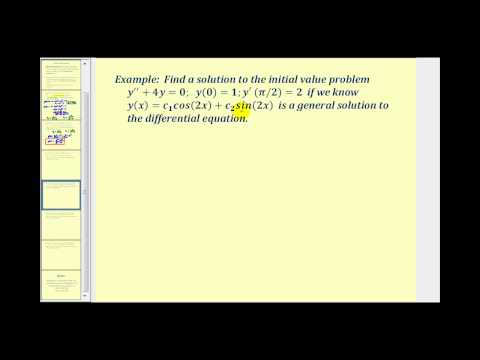 Intro to Boundary Value Problems Intro to Boundary Value Problems