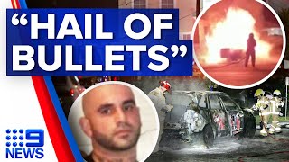 ‘Hail of bullets’ kills man in suspected Sydney gangland shooting | 9 News Australia
