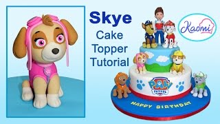 How to make SKYE 🐾 Cake Topper - PAW PATROL (English subtitles) || Kaomi Tutoriales