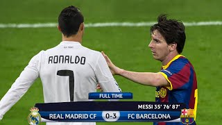 The Day Lionel Messi Showed Cristiano Ronaldo Who Is The Boss and Destroyed Real Madrid