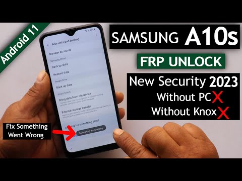 Samsung A10s Frp Bypass New Security 2023 Android 11 sin PC sin Knox – Reparar aplicación, no restaurar