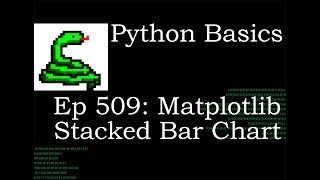 Python Basics Matplotlib Stacked Bar Chart