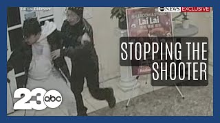 Video shows man disarming mass shooting suspect