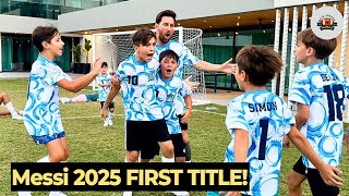 Champion MESSI started 2025 with his SON \u0026 spending vacation❤️|Main League Score