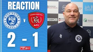 Neil Reynolds' Reaction | Warrington Rylands vs Workington | Northern Premier League