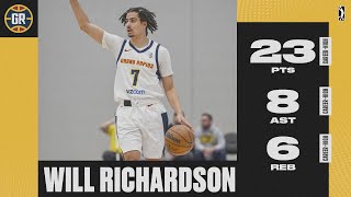 CAREER-HIGH Night For Rookie Will Richardson Who Dropped 23 PTS, 8 AST \u0026 6 REB For Gold!