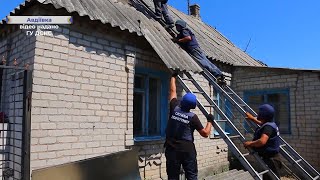 На Донеччині ДСНС допомагає відновлювати будинки, що постраждали від війни