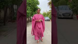 felt pretty in this pink kurta set ✨  #indianwear #shorts