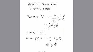Decision Trees: Entropy Simple Example