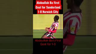 Abdoullah Ba Goal for Sunderland 1-0 Norwich City