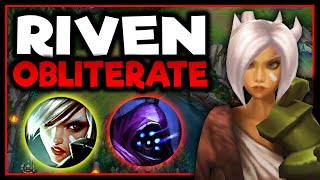 RIVEN TOP HOW TO OBLITERATE SKILL MATCHUP JAX! - S12 RIVEN TOP GAMEPLAY! (Season 12 Riven Guide)