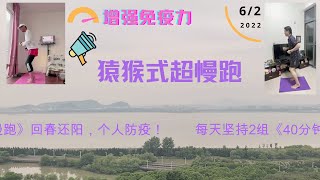 6/2每天堅持2組《40分鐘-猿猴式超慢跑》我的團練，回春還陽，個人防疫！