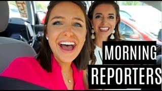 DAY IN THE LIFE OF 2 TV NEWS REPORTERS