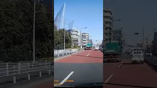 【車載カメラから見る日本の働く車】左折してきたダンプトラック2024年1月13日 #ドライブレコーダー #働く車