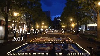 【4K/Sapporo】SAPP‿ROフラワーカーペット2019/ ライトアップ/ アカプラ/ SAPP‿RO flower carpet